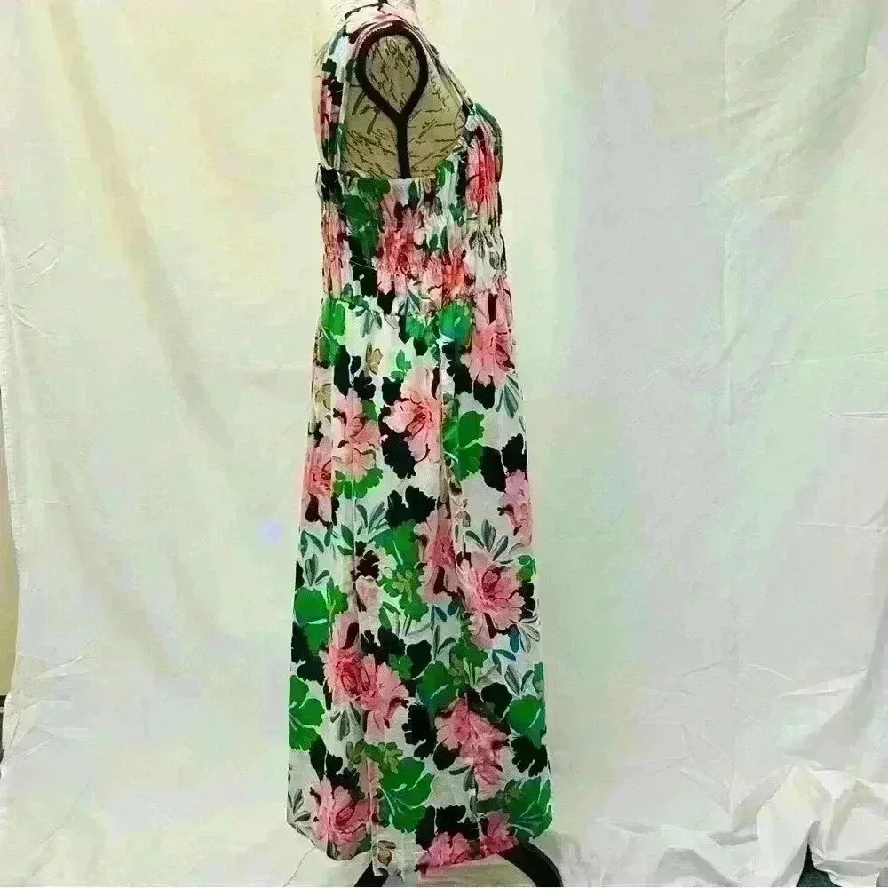 Tommy Hilfiger Women's Isla Floral Smocked Midi Dress size 16 - Picture 7 of 16